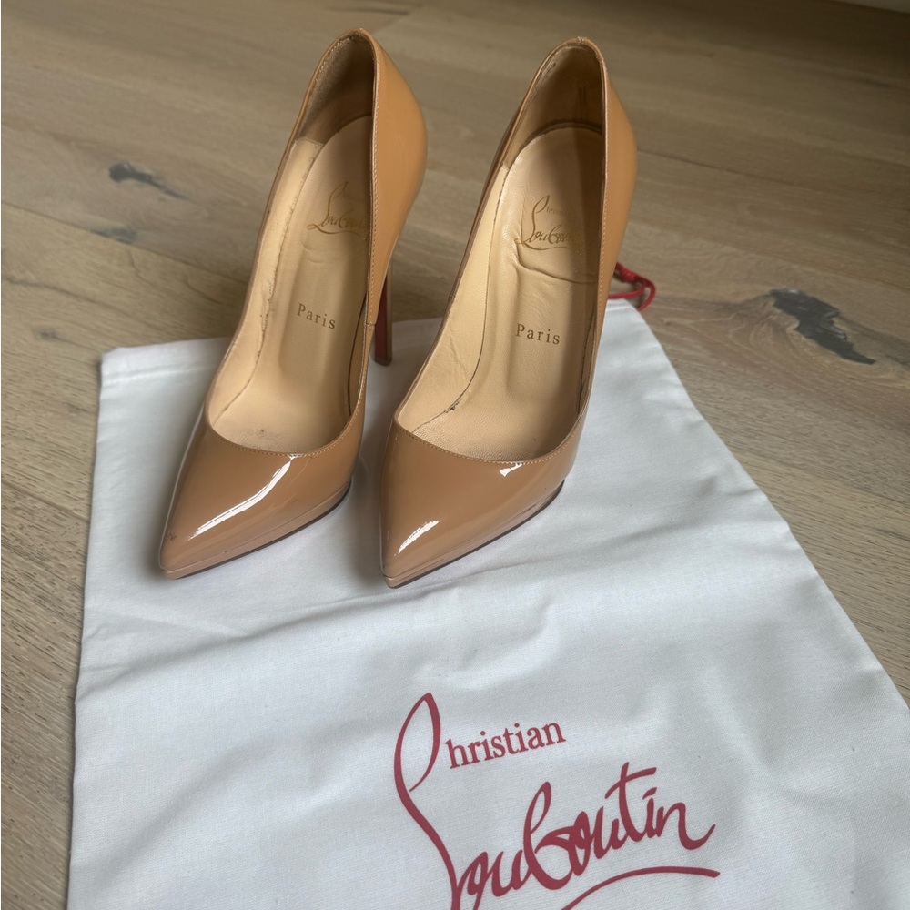 Christian Louboutin Women's Tan 120mm Pumps